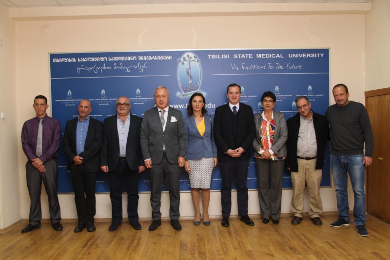 Professors of the Haifa University Clinic (Israel) at Tbilisi State Medical University